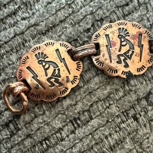 Copper Tribal Design Bracelet